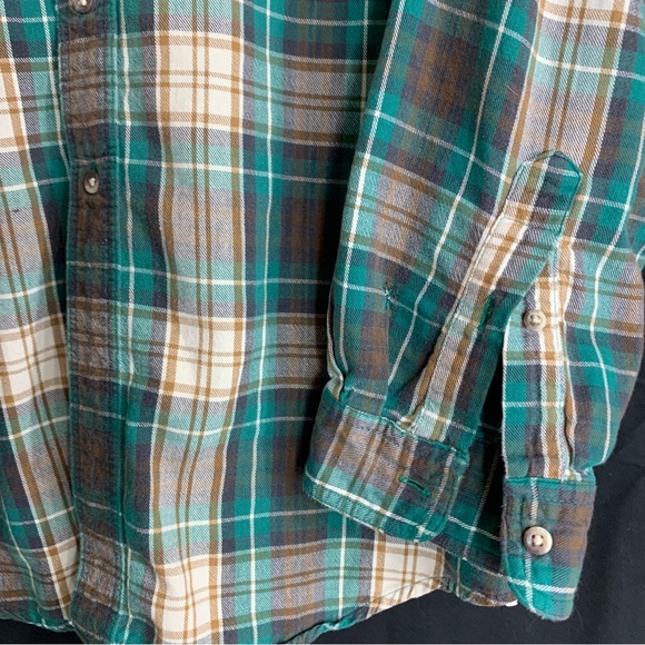 Eddie Bauer Cotton Bainbridge Flannel Men’s Button Up Long Sleeve, size XL - Picture 6 of 10